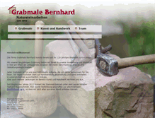 Tablet Screenshot of grabmale-bernhard.de